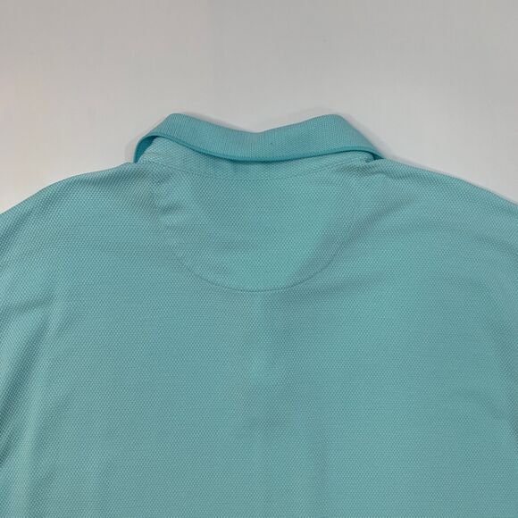 Vintage Tommy Bahama Polo Shirt Mens XL Extra Large Robins Egg Blue Modal Blend - Picture 8 of 10